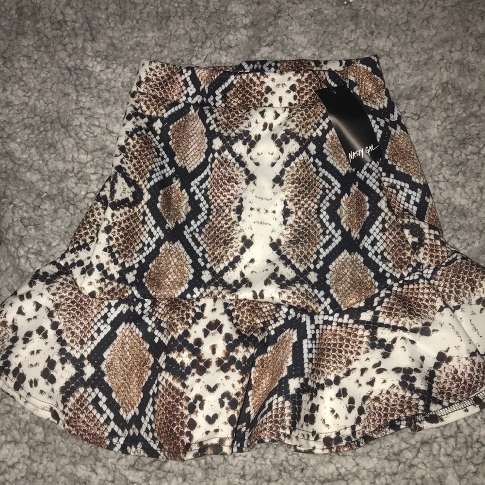 Snake skin skirt from nasty gal